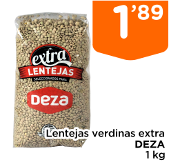 Lentejas verdinas extra DEZA 1 kg