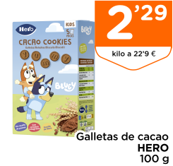 Galletas de cacao HERO 100 g