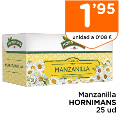 Manzanilla HORNIMANS 25 ud