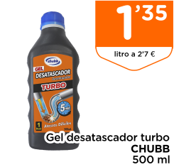 Gel desatascador turbo CHUBB 500 ml