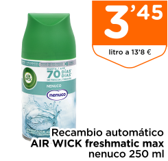 Recambio autom?tico AIR WICK freshmatic max nenuco 250 ml