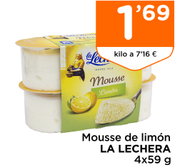 Mousse de lim?n LA LECHERA 4x59 g
