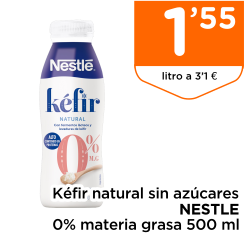 K?fir natural sin az?cares NESTLE 0% materia grasa 500 ml