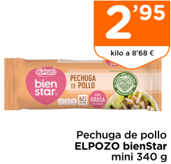 Pechuga de pollo ELPOZO bienStar mini 340 g