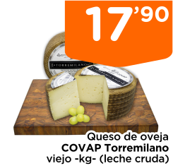 Queso de oveja COVAP Torremilano viejo -kg- (leche cruda)
