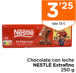 Chocolate con leche NESTL? Extrafino 250 g