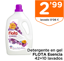 Detergente en gel FLOTA Esencia 42+10 lavados