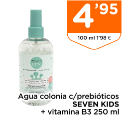 Agua colonia c/prebi?ticos SEVEN KIDS + vitamina B3 250 ml