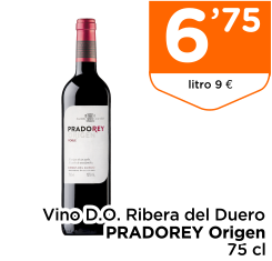 Vino D.O. Ribera del Duero PRADOREY Origen 75 cl