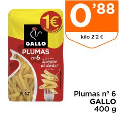 Plumas n? 6 GALLO 400 g