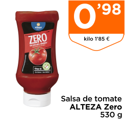 Salsa de tomate ALTEZA Zero 530 g