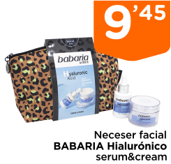 Neceser facial BABARIA Hialur?nico serum&cream