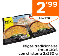 Migas tradicionales PALACIOS con chistorra 2x250 g