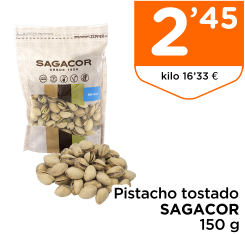 Pistacho tostado SAGACOR 150 g