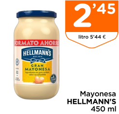 Mayonesa HELLMANN'S 450 ml