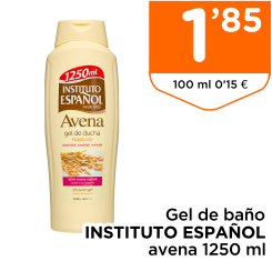 Gel de ba?o INSTITUTO ESPA?OL avena 1250 ml