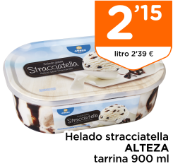 Helado stracciatella ALTEZA tarrina 900 ml