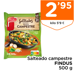 Salteado campestre FINDUS 500 g