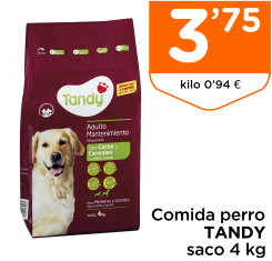 Comida perro TANDY saco 4 kg