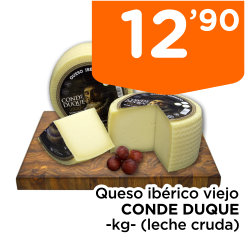 Queso ib?rico viejo CONDE DUQUE -kg- (leche cruda)