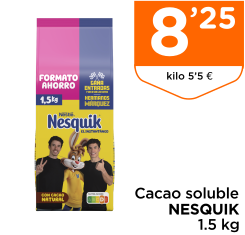 Cacao soluble NESQUIK 1.5 kg