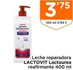 Leche reparadora LACTOVIT Lactourea reafirmante 400 ml