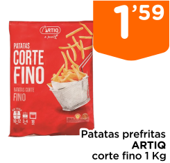 Patatas prefritas ARTIQ corte fino 1 Kg