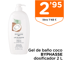 Gel de ba?o coco BYPHASSE dosificador 2 L