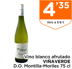 Vino blanco afrutado VI?AVERDE D.O. Montilla-Moriles 75 cl