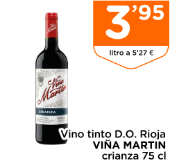 Vino tinto D.O. Rioja VI?A MART?N crianza 75 cl