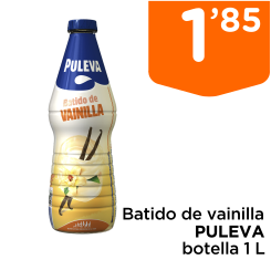Batido de vainilla PULEVA botella 1 L