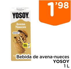 Bebida de avena-nueces YOSOY 1 L