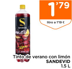 Tinto de verano con lim?n SANDEVID 1.5 L