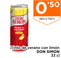 Tinto de verano con lim?n DON SIMON 33 cl