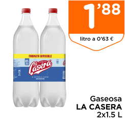 Gaseosa LA CASERA 2x1.5 L