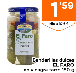 Banderillas dulces EL FARO en vinagre tarro 150 g