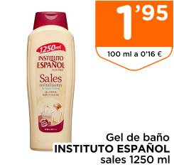 Gel de ba?o INSTITUTO ESPA?OL sales 1250 ml