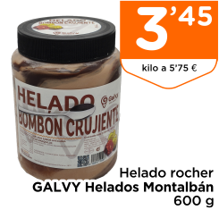 Helado rocher GALVY Helados Montalb?n 600 g