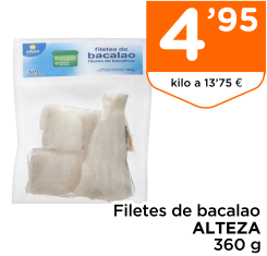 Filetes de bacalao ALTEZA 360 g