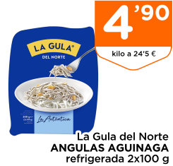 La Gula del Norte ANGULAS AGUINAGA refrigerada 2x100 g