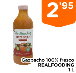 Gazpacho 100% fresco REALFOODING 1 L