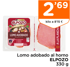 Lomo adobado al horno ELPOZO 330 g