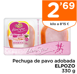 Pechuga de pavo adobada ELPOZO 330 g