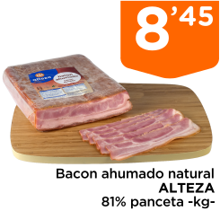 Bacon ahumado natural ALTEZA 81% panceta -kg-
