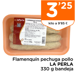 Flamenqu?n pechuga pollo LA PERLA 330 g bandeja