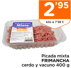 Picada mixta FRIMANCHA cerdo y vacuno 400 g