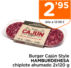 Burger Caj?n Style HAMBURDEHESA chiplote ahumado 2x120 g
