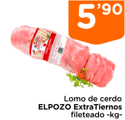Lomo de cerdo ELPOZO ExtraTiernos fileteado -kg-
