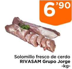 Solomillo fresco de cerdo RIVASAM Grupo Jorge -kg-