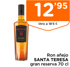 Ron a?ejo SANTA TERESA gran reserva 70 cl